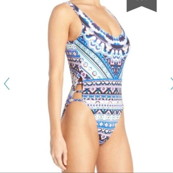 The Bikini Lab Womens Size Medium ‘Gypset’ Cutout One-Piece Swimsuit - Picture 1 of 8
